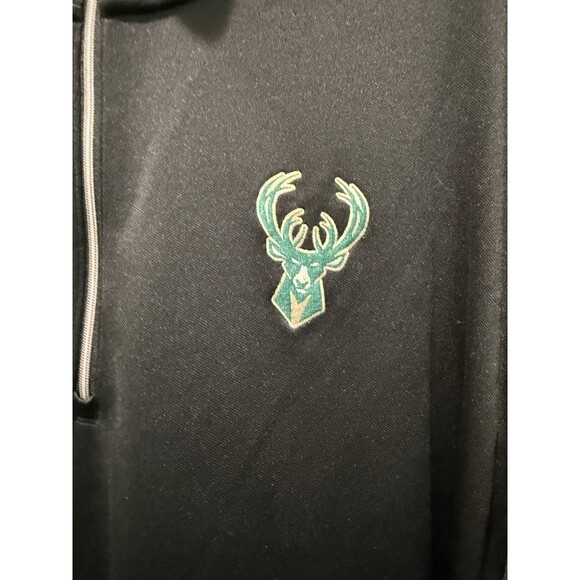 Milwaukee Bucks Jacket Mens XXL NBA Basketball Nike Dri Fit Pullover 1/4 Zip - Picture 2 of 6